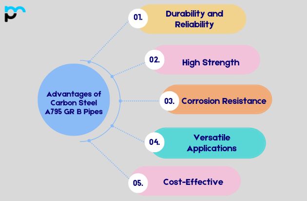 Advantages of Carbon Steel A795 GR B Pipes