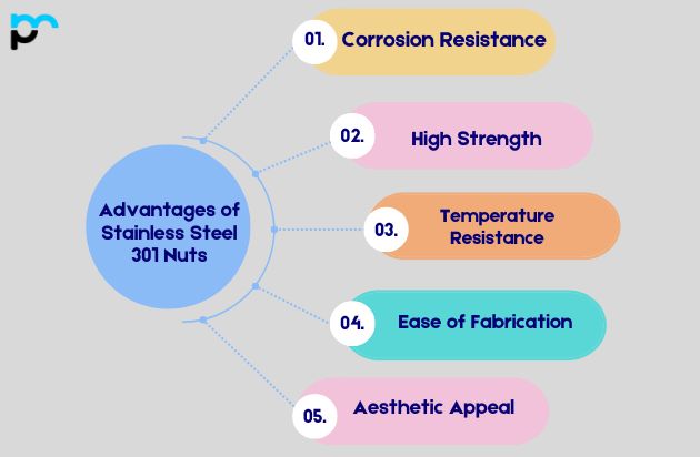 Advantages of Stainless Steel 301 Nuts