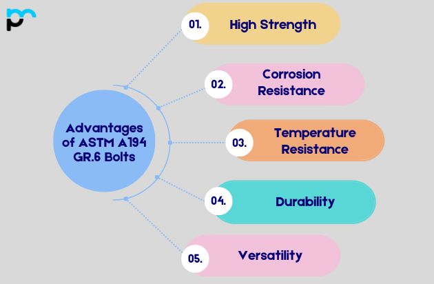 Advantages of ASTM A194 GR.6 Bolts
